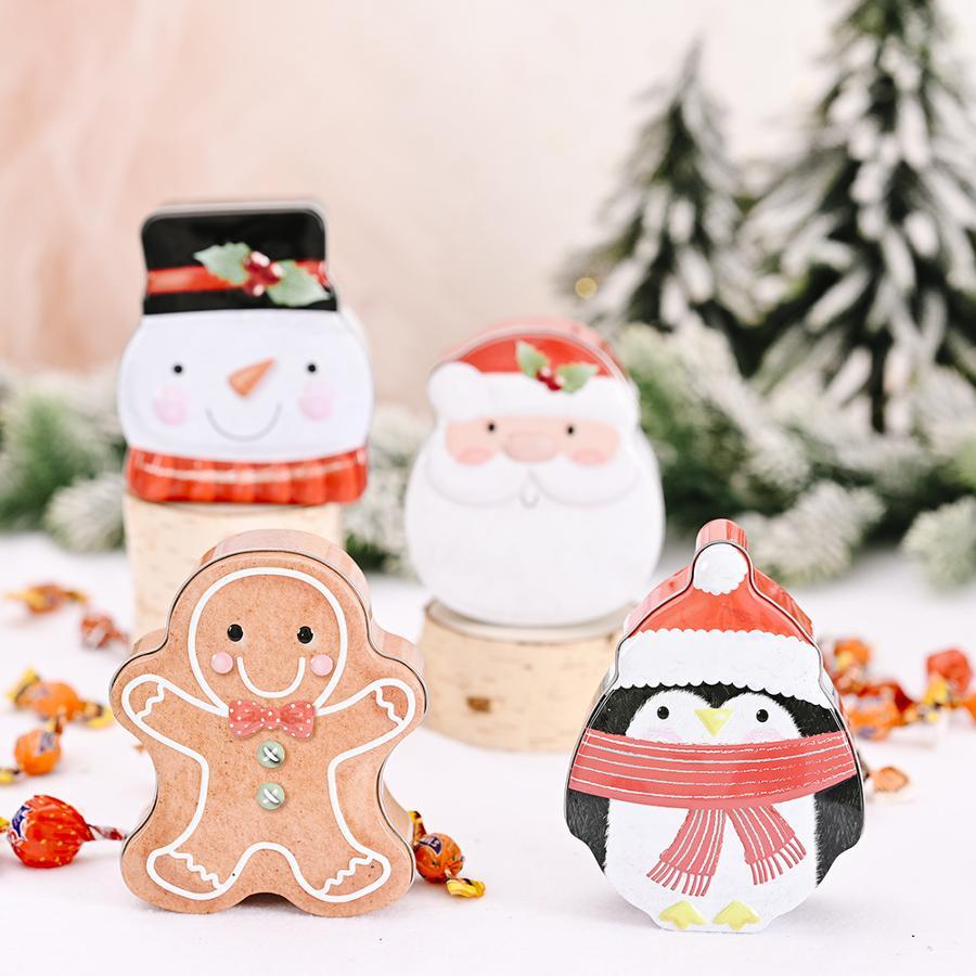 Xmas Food Storage Containers - Noel Zencefilli Kurabiye Adam Şeker Kutusu