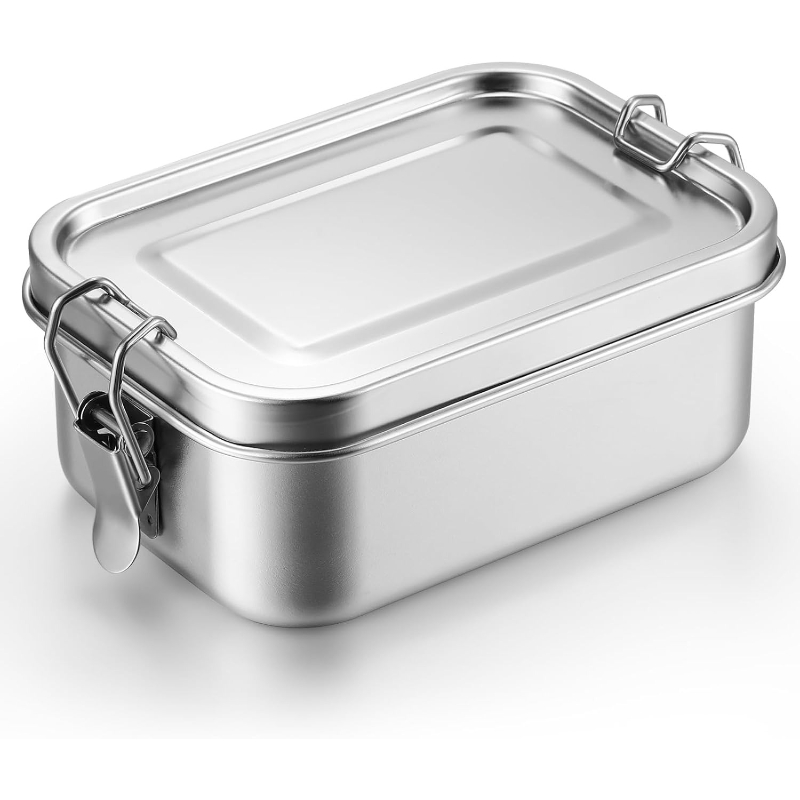 Food Storage With Dividers - Paslanmaz Çelik Gıda Saklama Kapları Kapaklı