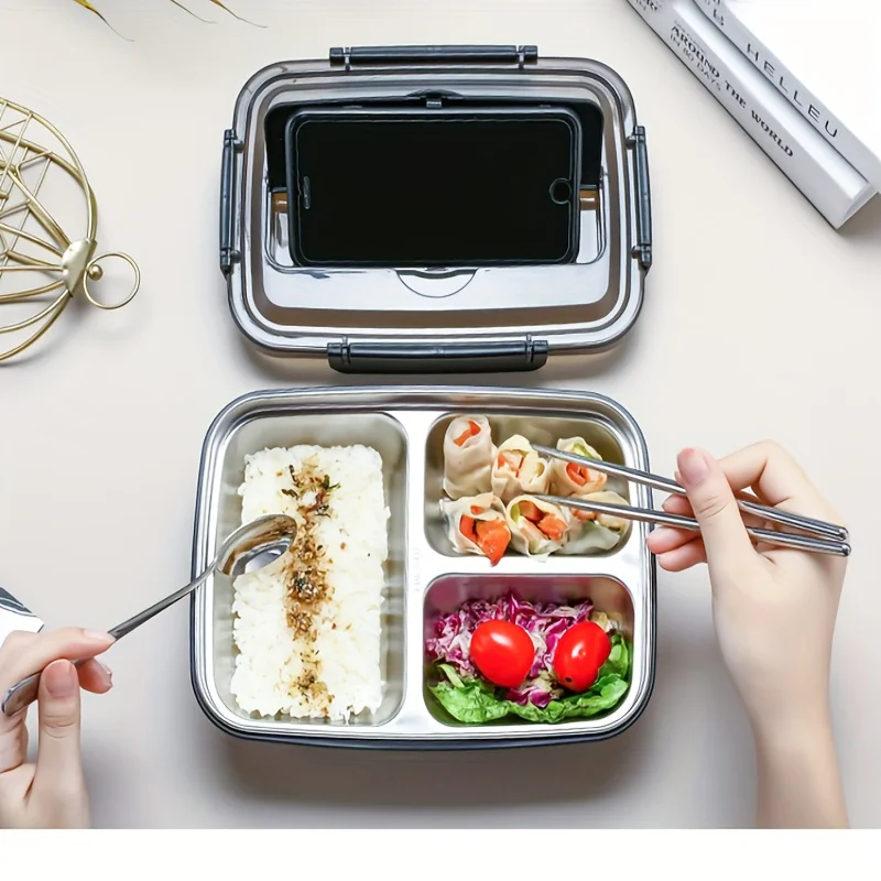 Food Storage Box Stainless Steel - Öğrenciler ve Ofis Çalışanları İçin Kolay