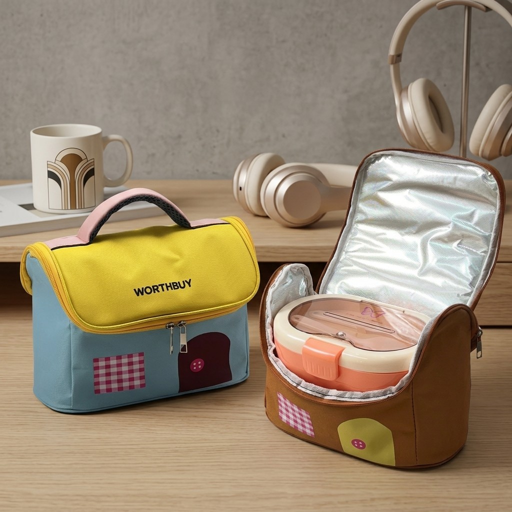 Food Storage Zipper Bags - Oxford Termal Öğle Yemeği Çantası Fermuarlı