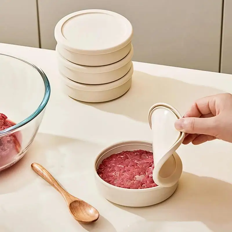 Food Storage Home - 1 Adet Burger Köftesi Saklama Kutusu