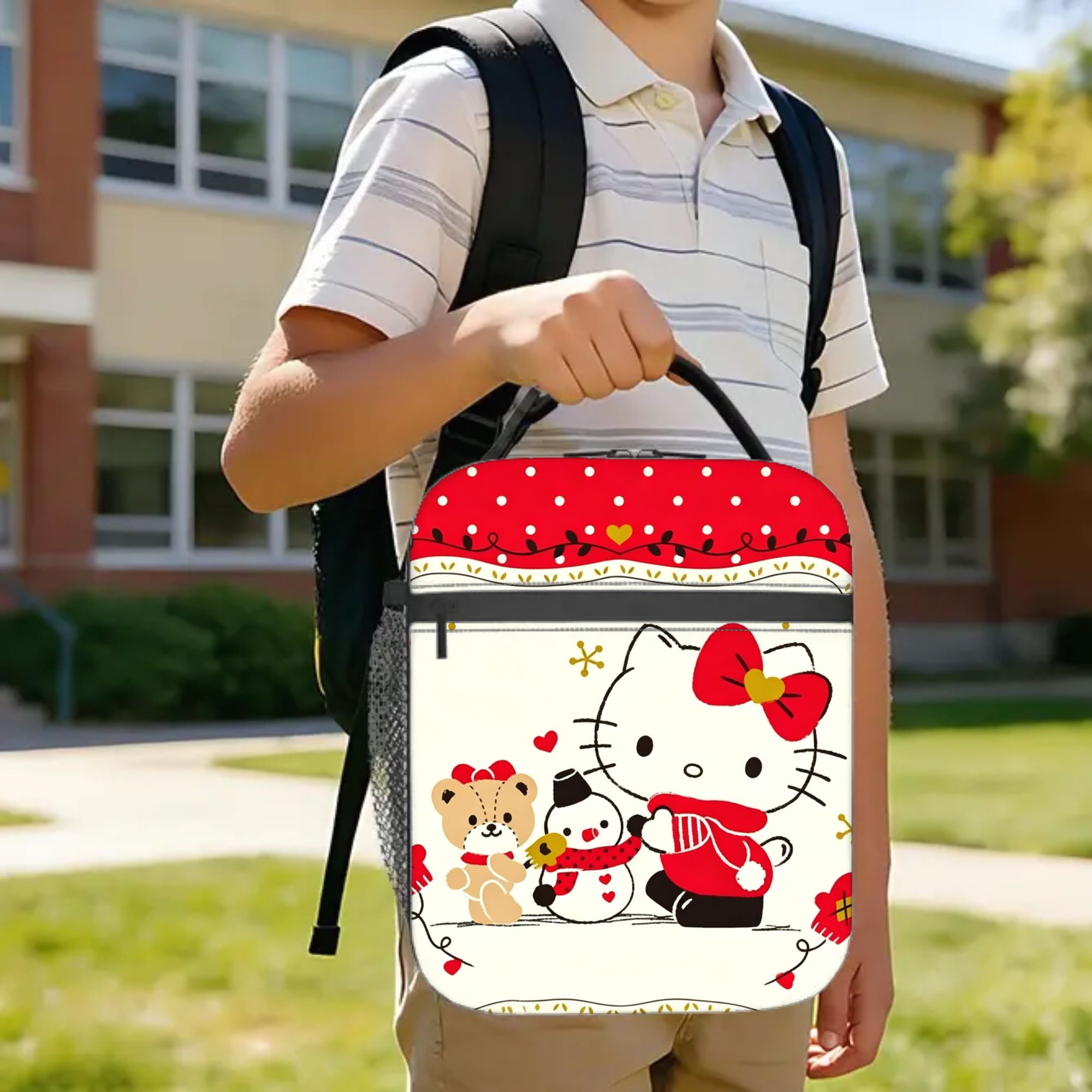 Xmas Food Storage Containers - Noel Hediyesi, Yalıtımlı Öğle Yemeği Çantası,