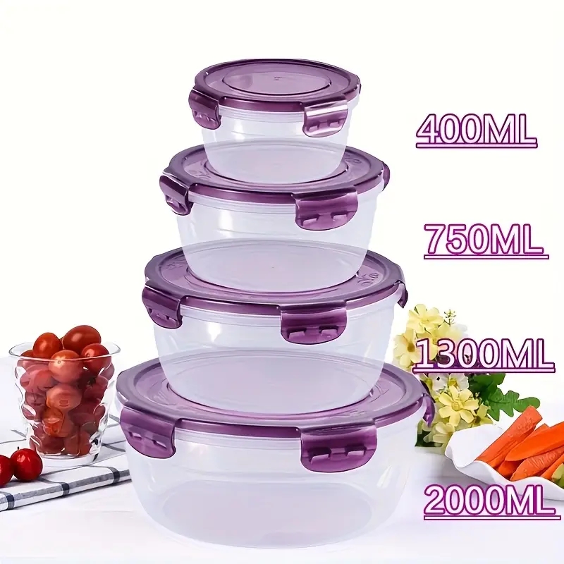 Food Storage Jars Plastic - 4 Plastik Gıda Saklama Kabı, Öğle