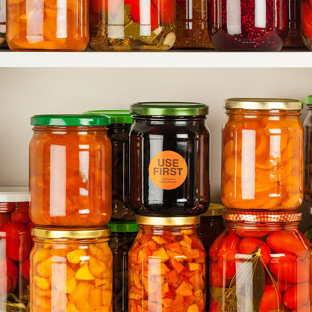 Food Storage In Restaurant - 4 Rulo Stok Kontrol Etiketi, Öncelikli