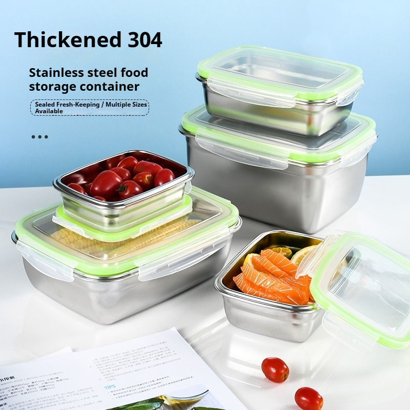 Food Storage Box Stainless Steel - 304 Paslanmaz Çelik Öğle Yemeği Kutusu