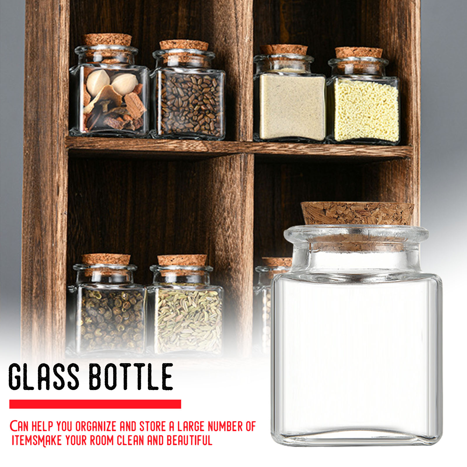 Food Storage With Glass Lids - 1/5/10 adet cam saklama kavanozları mutfak