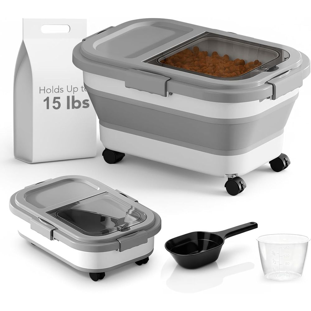 Food Storage Pet - 15 Lbs Köpek/Kedi Maması Saklama Kabı,