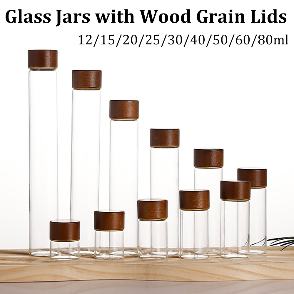 Food Storage With Glass Lids - Cam Baharat Kavanozları Baharat Kapları Küçük