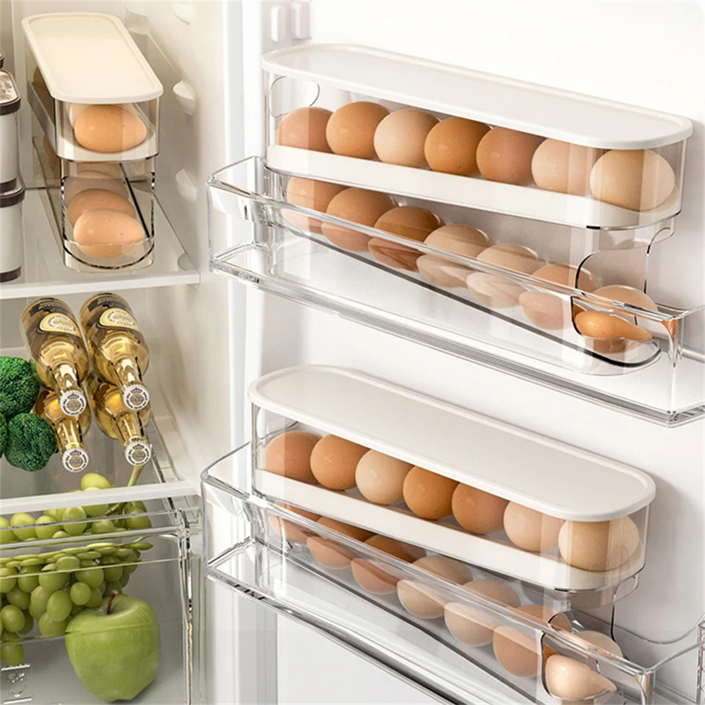 Egg Storage Holder - 1 adet slayt tipi yumurta kartonu