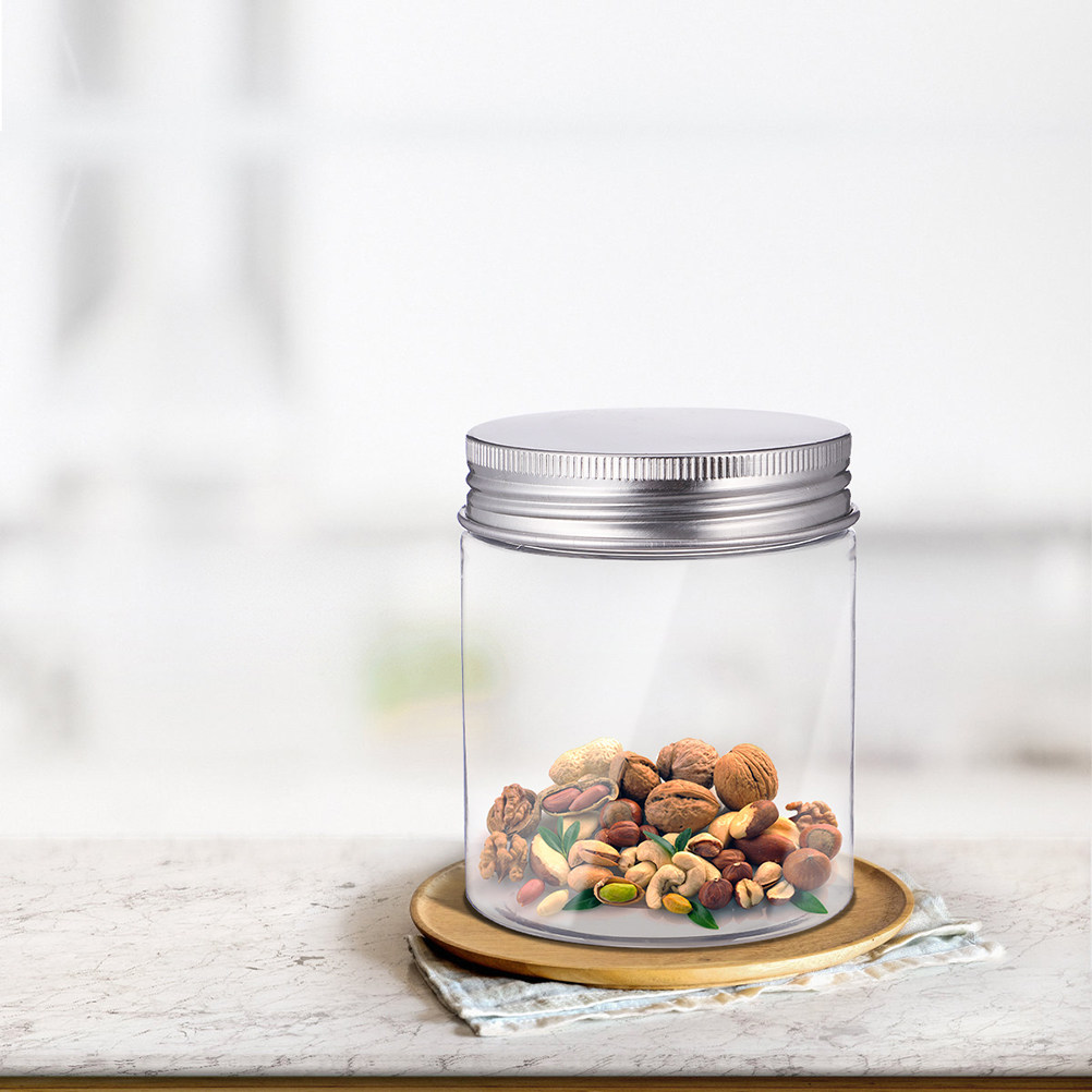 Food Storage Pet - 1 Adet Şeffaf, Hava Geçirmez Kapaklı