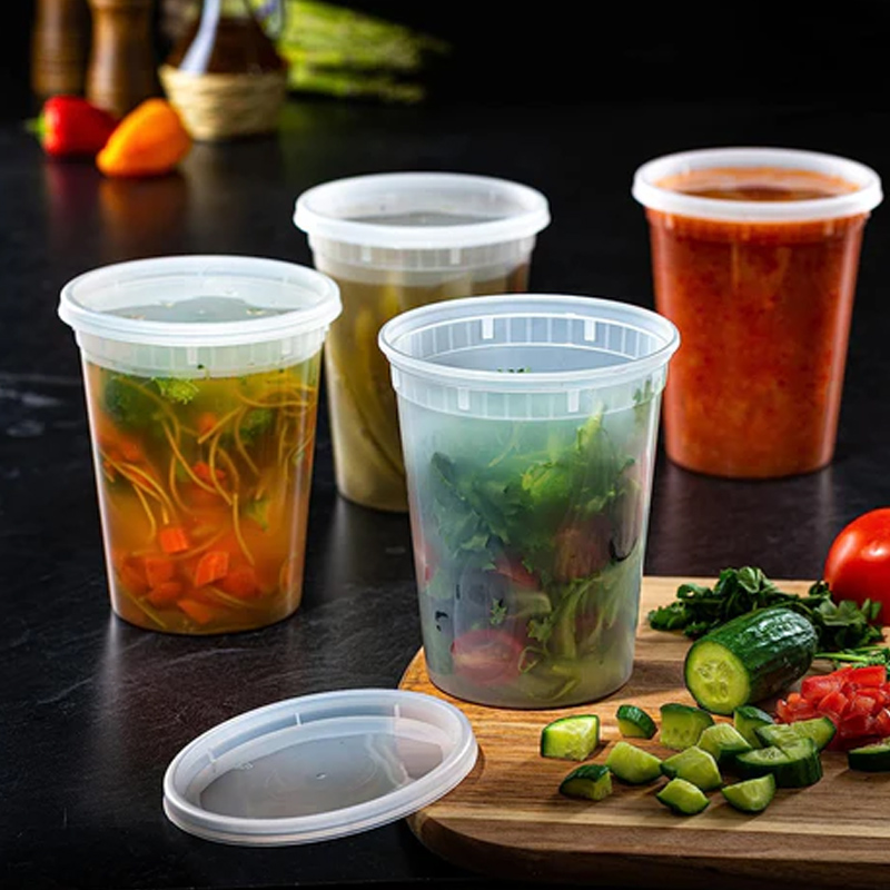 Food Storage Jars Plastic - Gıda depolama kapaklı konteynerler dondurucu saklama