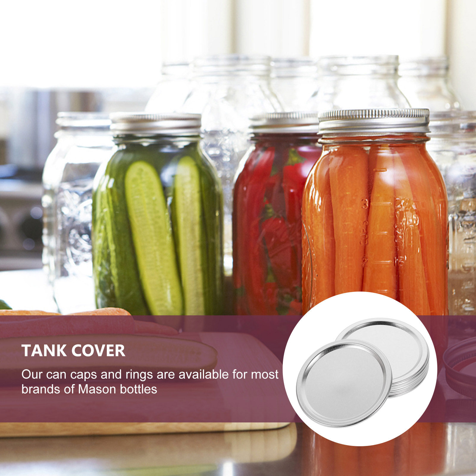 20 Adet Metal Kavanoz Kapaklar - Food Storage Jars & Containers incelemesi ve fiyatı
