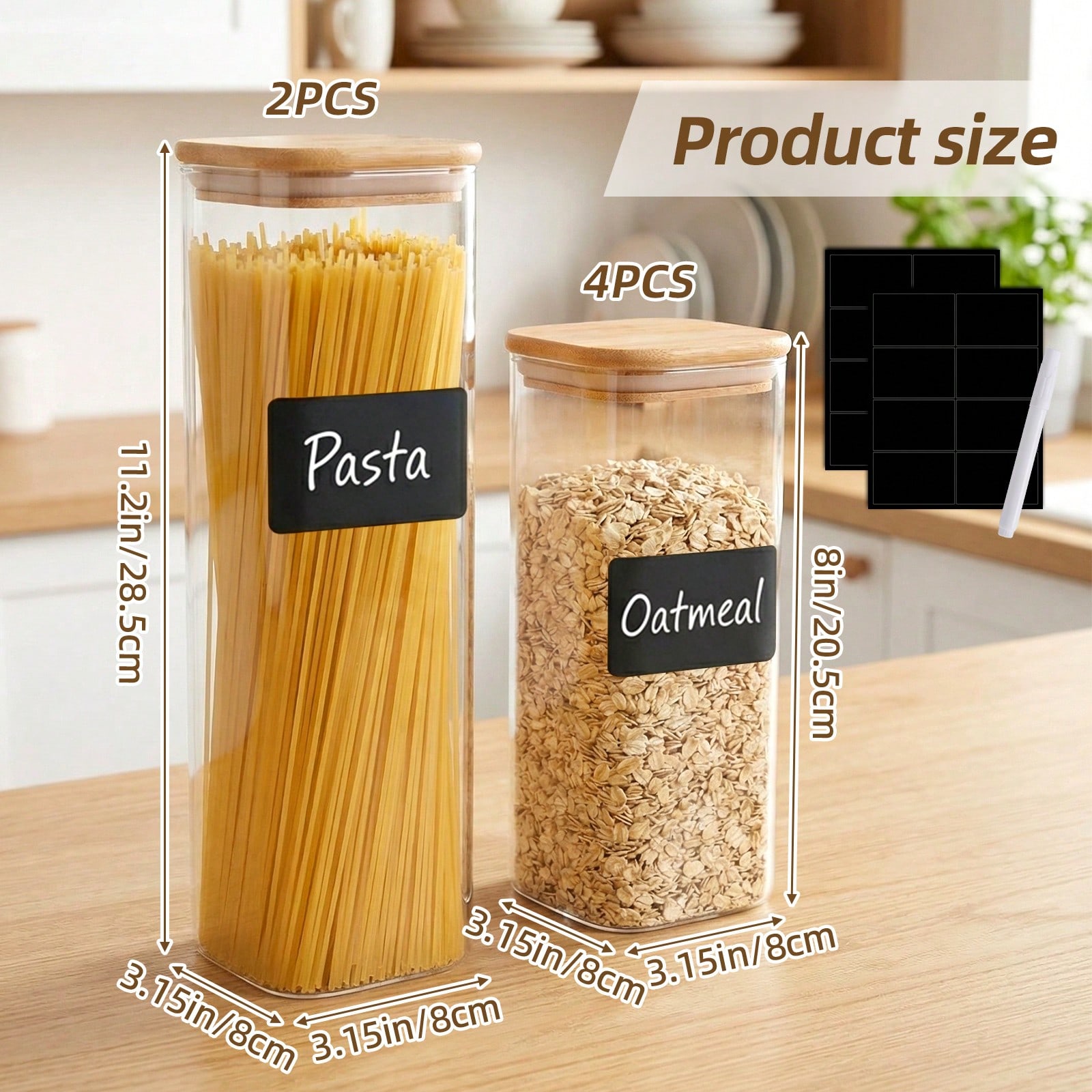 6/12 adet cam gıda saklama kab - Food Storage With Glass Lids incelemesi ve fiyatı