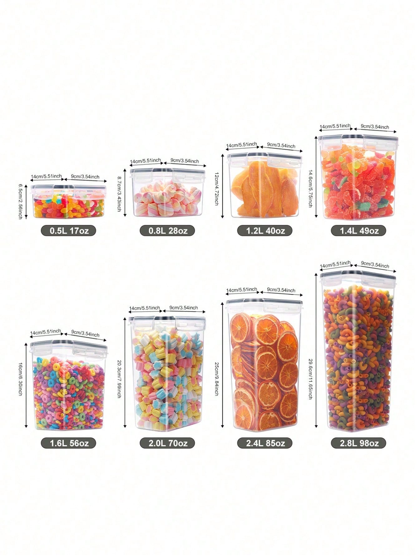 48 adet Hava Geçirmeyen Gıda S - Food Storage With Lock incelemesi ve fiyatı