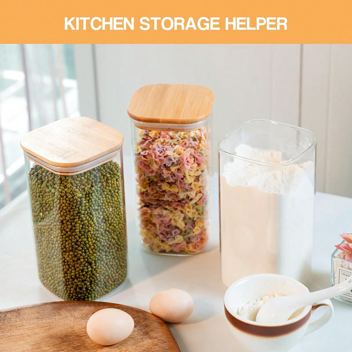 6'lı Paket Cam Gıda Saklama Ka - Food Storage With Glass Lids incelemesi ve fiyatı
