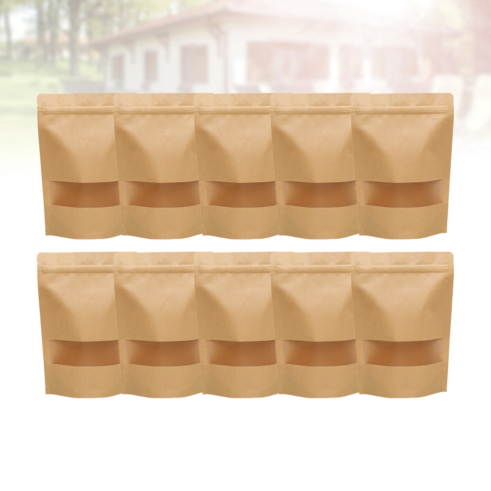 50 Adet, Çevre Dostu Kraft Kağ - Food Storage Zipper Bags incelemesi ve fiyatı