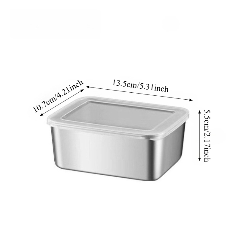 3/6 Adet Paslanmaz Çelik Dikdö - Food Storage Box Stainless Steel incelemesi ve fiyatı