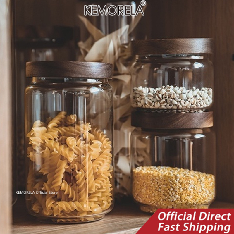 Ahşap Kapaklı Cam Hava Geçirme - Food Storage With Glass Lids incelemesi ve fiyatı