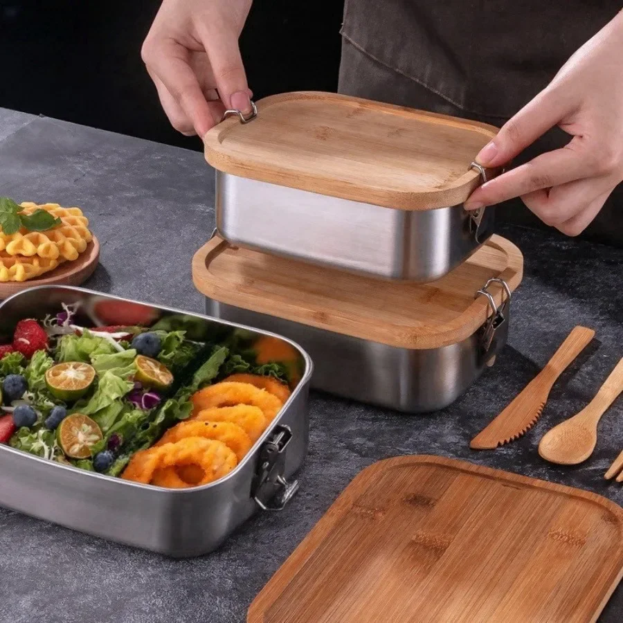 Yeni 304 Paslanmaz Çelik Bambu - Food Storage Box Stainless Steel incelemesi ve fiyatı