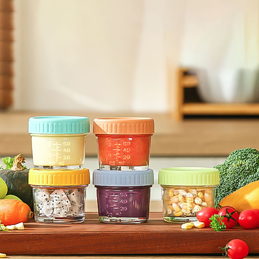 6 adet cam bebek maması kavano - Food Storage With Glass Lids incelemesi ve fiyatı