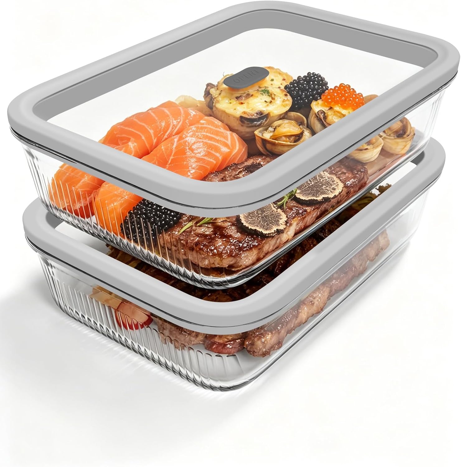 2'li Paket Temperli Cam Kapakl - Food Storage With Glass Lids incelemesi ve fiyatı