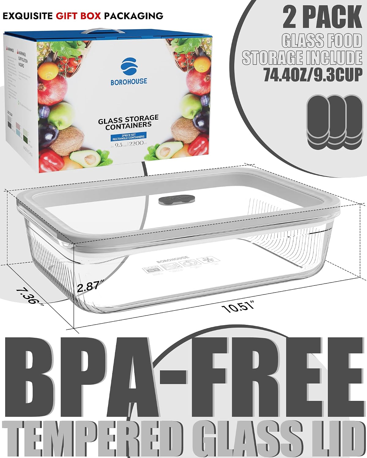 2'li Paket Temperli Cam Kapakl - Food Storage With Glass Lids incelemesi ve fiyatı