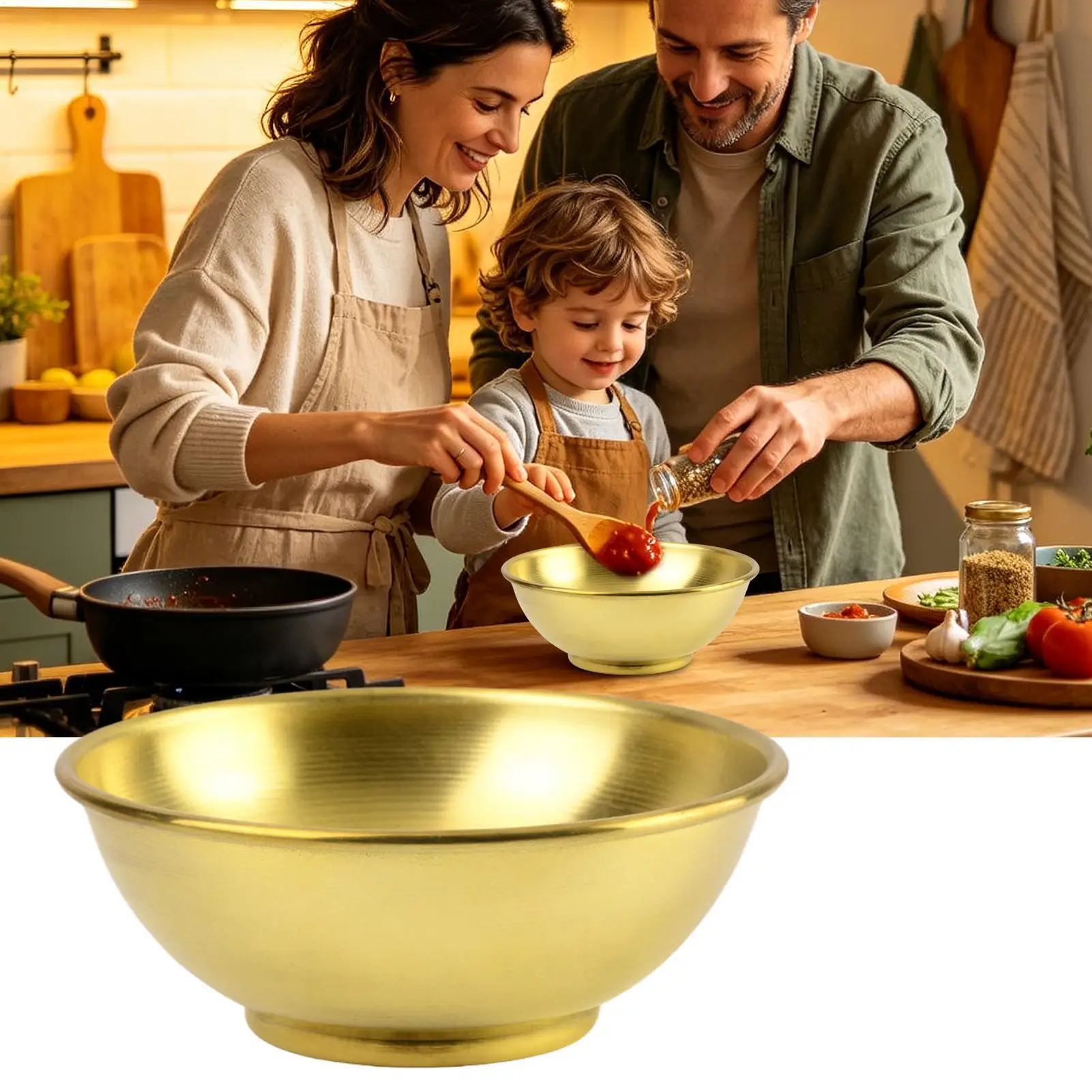Büyük Bakır Kase, Salata, Evde - Food Storage Home incelemesi ve fiyatı