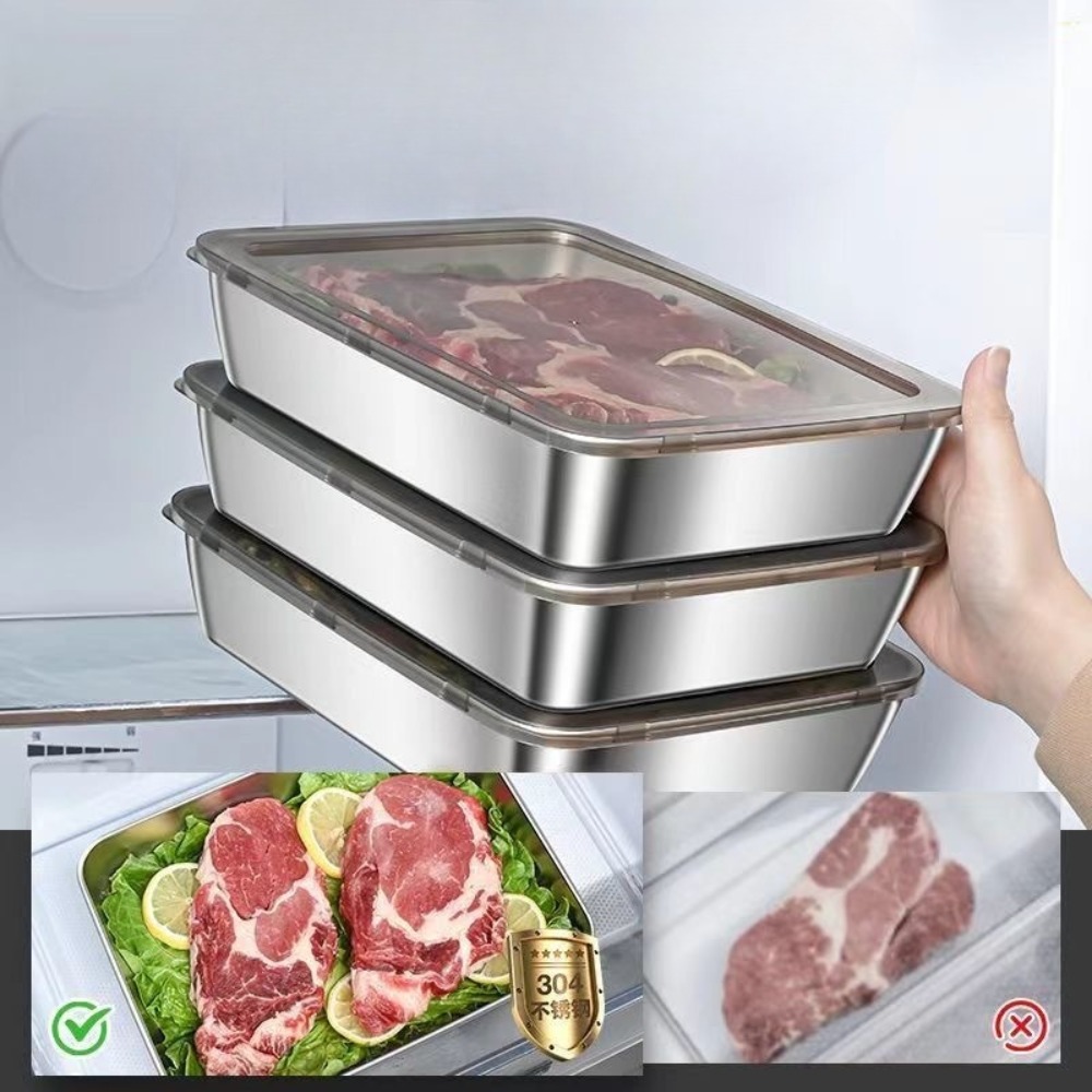 Gıda Sınıfı Paslanmaz Çelik Ka - Food Storage Box Stainless Steel incelemesi ve fiyatı
