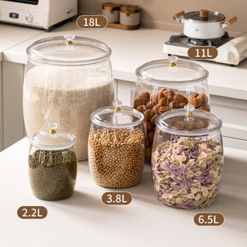 Büyük Şeffaf Plastik Mühürlü K - Food Storage Jars Plastic incelemesi ve fiyatı