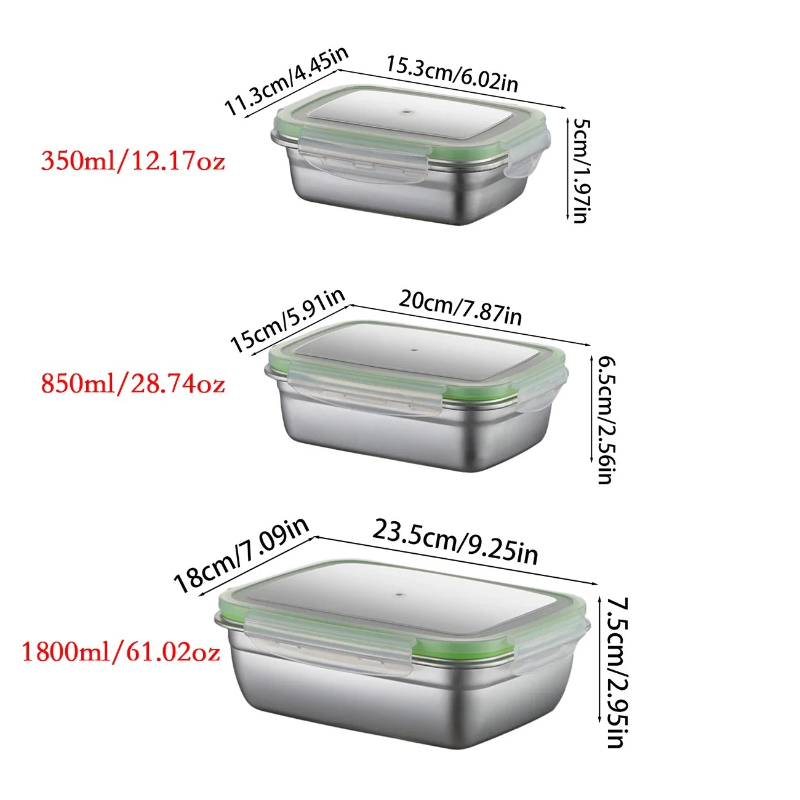 304 Paslanmaz Çelik Öğle Yemeğ - Food Storage Box Stainless Steel incelemesi ve fiyatı