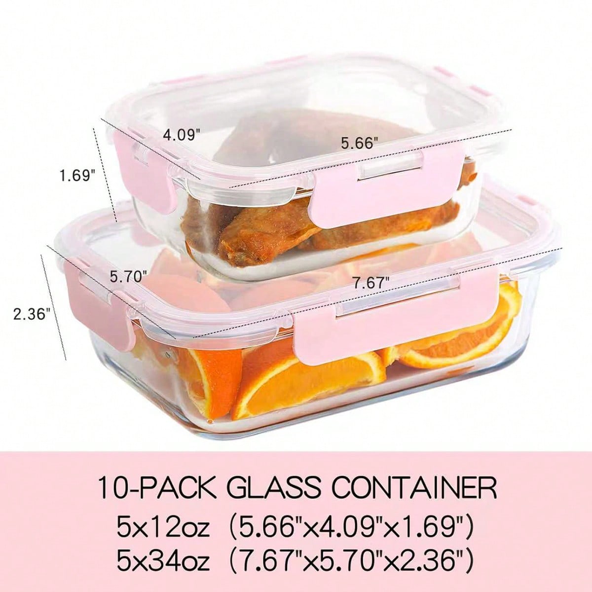 10'lu Paket Cam Yemek Hazırlık - Food Storage With Glass Lids incelemesi ve fiyatı