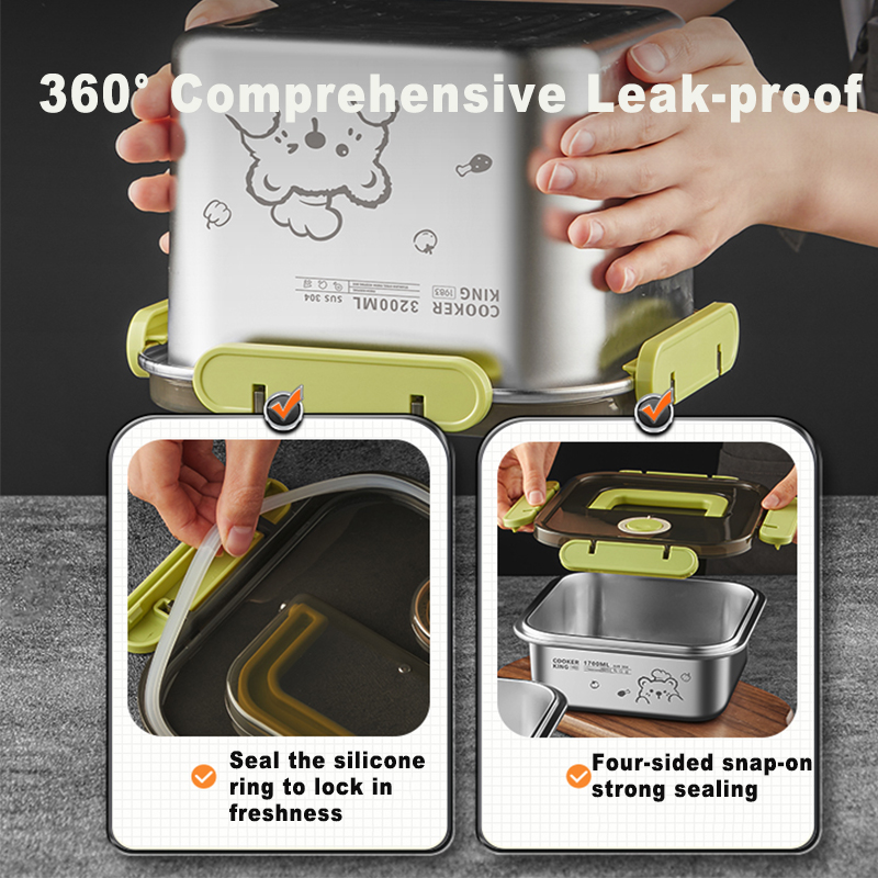 COOKER KING 420ml-6200ml Büyük - Food Storage Box Stainless Steel incelemesi ve fiyatı