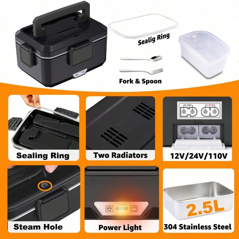 Çift Amaçlı Elektrikli Isıtmal - Food Storage Box Stainless Steel incelemesi ve fiyatı
