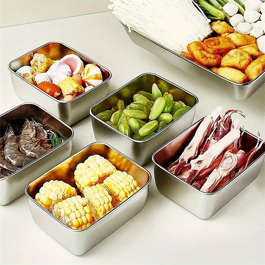 1/3/5 adet paslanmaz çelik gıd - Food Storage Box Stainless Steel incelemesi ve fiyatı