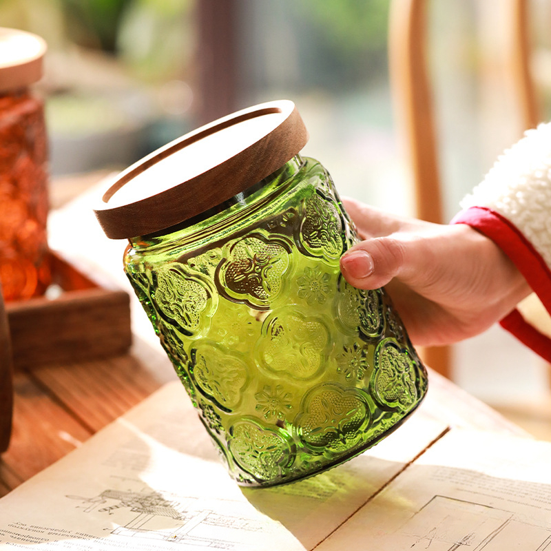 Vintage cam mutfak depolama ka - Food Storage With Glass Lids incelemesi ve fiyatı