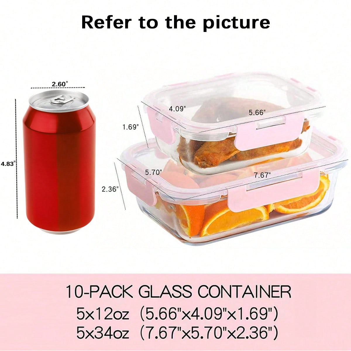 10'lu Paket Cam Yemek Hazırlık - Food Storage With Glass Lids incelemesi ve fiyatı