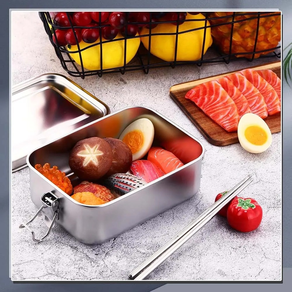 Paslanmaz Çelik Bento Kutusu M - Food Storage With Lock incelemesi ve fiyatı